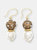 Freshwater Pearls With Rhinestones Bordered Pearls Classic Earrings - Multi