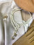 Freshwater Pearls With Tourmaline Rhinestones Open Ended Multi-way Necklace