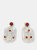 Freshwater Pearls With Zircon Stones Earrings - Multi