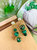 Malachite Asymmetric Earrings GE014