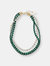 Malachite With Moon Stone Triple Strands Necklace - Default Title