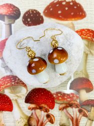 Mushroom Glass Earrings GE005