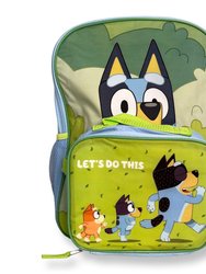 Bluey Let's Do This 16" Backpack and Lunch Bag Set - Green