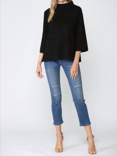 Fate Clarisa Mock Sweater In Black product