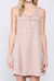 Washed Sleeveless Tencel Dress - Washed Rose