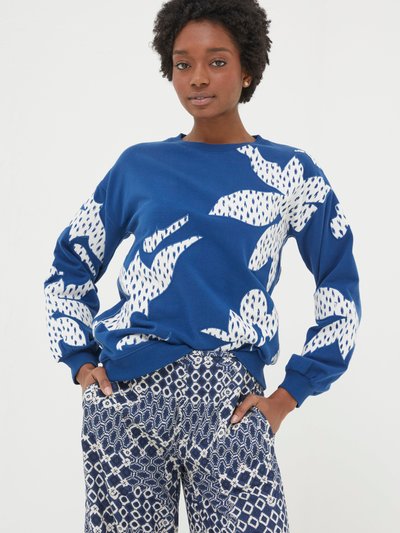 FatFace Alex Textured Leaves Crew Sweatshirt product
