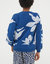 Alex Textured Leaves Crew Sweatshirt