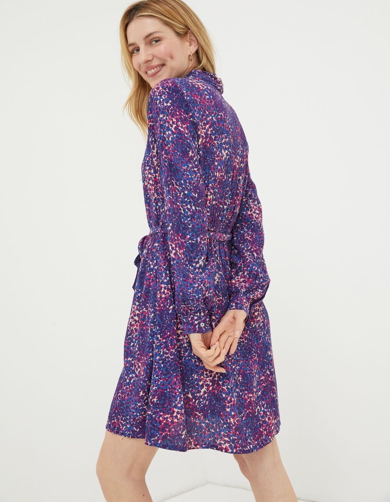 Charlie Layered Spot Shirt Dress