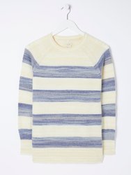Denim Ombre Stripe Sweater
