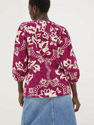 Imogen Broderie Floral Blouse