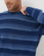 Indigo Stripe Crew Sweat