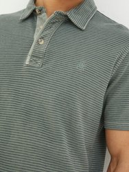 Organic Cotton Fine Stripe Polo Shirt