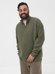 Pembrey Half Neck Sweater - Washed Green