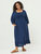 Plus Size Adele Midi Dress - Bright Blue