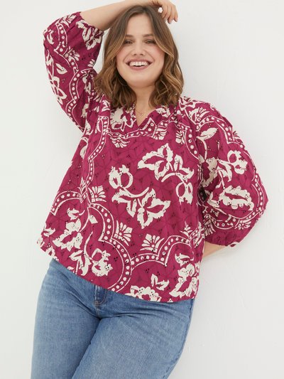 FatFace Plus Size Imogen Broderie Floral Blouse product