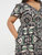 Plus Size Priya Mosaic Leaf Midi Dress