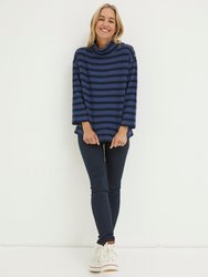 Thayer Funnel Stripe Sweatshirt - Washed Blue