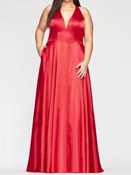 Charmeuse Dress - Red