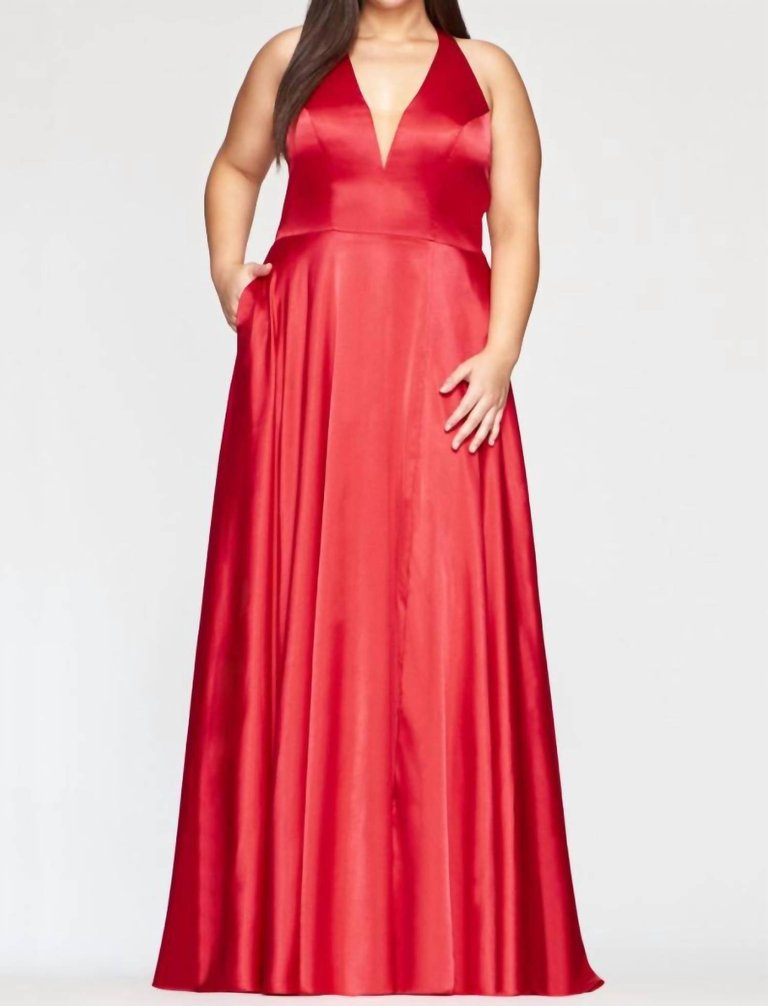 Charmeuse Dress - Red