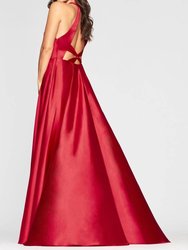 Long Charmeuse Dress