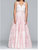 Long Gown With Tulle Skirt - Pale Pink