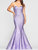 Metallic Strapless Gown - Lavender