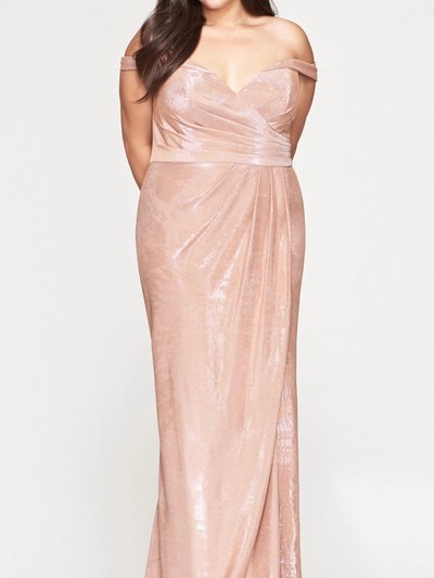 FAVIANA Off The Shoulder Metallic Gown product