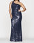 Sequin One Shoulder Dress - Midnight