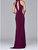 Side Mesh Cut Out Evening Gown
