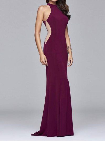 FAVIANA Side Mesh Cut Out Evening Gown product
