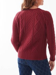 A-Line Cable Raglan Sweater