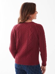 A-Line Cable Raglan Sweater
