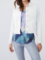Crop Shirt Jacket - White