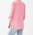 Garment Dyed Long Sleeve Shirt In Flamingo Pink