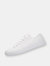 Fear0 NJ Unisex Minimal All White/Gum Skateboard Casual Canvas Shoes - White