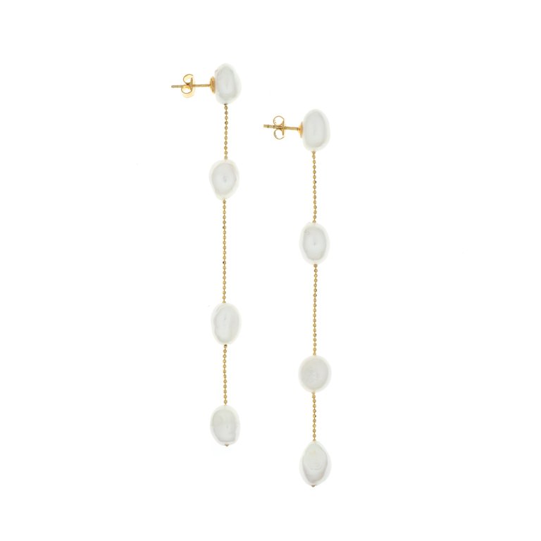 Ali Pearl Earring - Gold