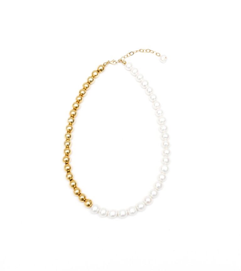 Dilber Pearl Necklace - Gold/Pearl