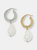 Pieri Baroque Pearl Earrings - Grey