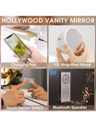 Large Vanity Mirror With Lights And Bluetooth Speaker Hollywood Lighted Makeup Mirror