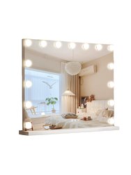 Vanity Mirror With Lights, Hollywood Lighted Makeup Mirror - White