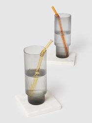 Ripple Long Drink Glasses, Set of 4