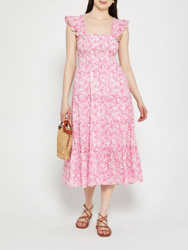 Calypso Maxi Dress - Hot Pink Floral - Hot Pink Floral