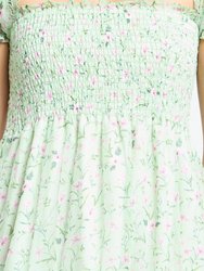 Cypress Dress - Green Floral