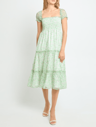 Cypress Dress - Green Floral