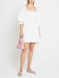 kourt Portia Mini Dress - White - White