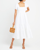 kourt Square Neck Smocked Maxi Dress - White