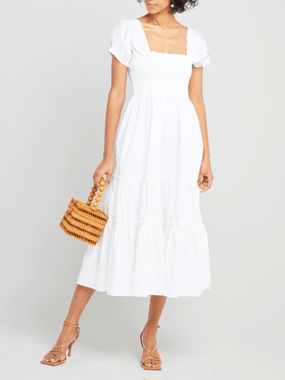 Few Moda kourt Square Neck Smocked Maxi Dress - White product