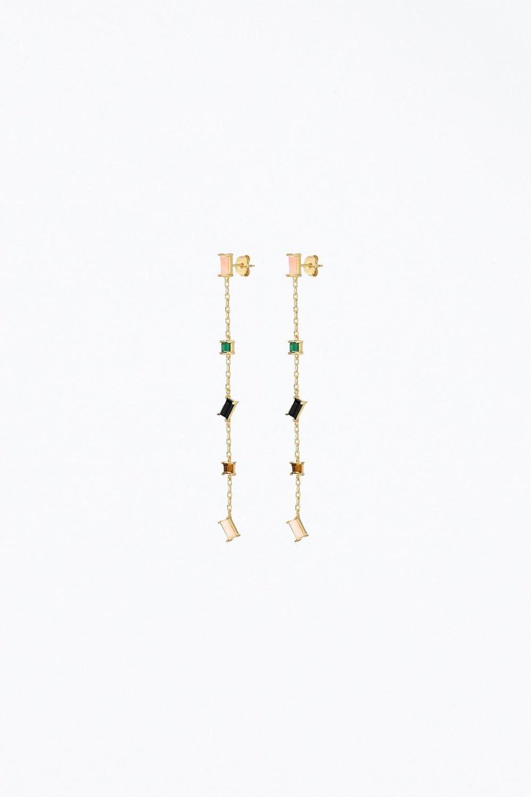 Devo Drop Earrings In Gold - Gold