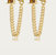 Lionel Gemstone + Chain Studs In Gold - Gold