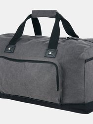 Field & Co. Hudson Weekender Duffel (Gray/Solid Black) (20.7 x 9.8 x 11.3 inches) - Gray/Solid Black